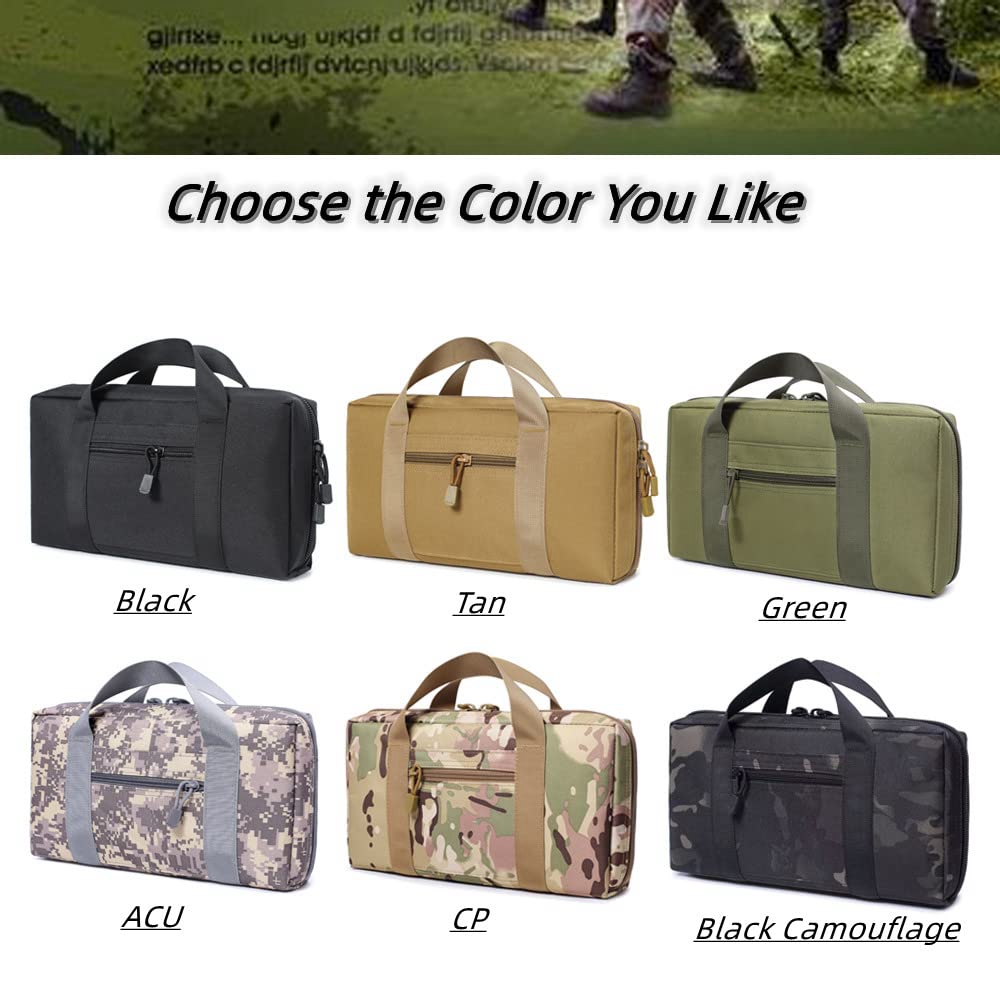 Edc Pistol Carry Bag - กระเป๋าใส่ปืนพกแบบยุทธวิธี สำหรับปืนพกและพกพา กระเป๋าปืนพกแบบนุ่มพกพาสะดวก ซองปืนพก EDC กระเป๋าใส่อุปกรณ์ล่าสัตว์