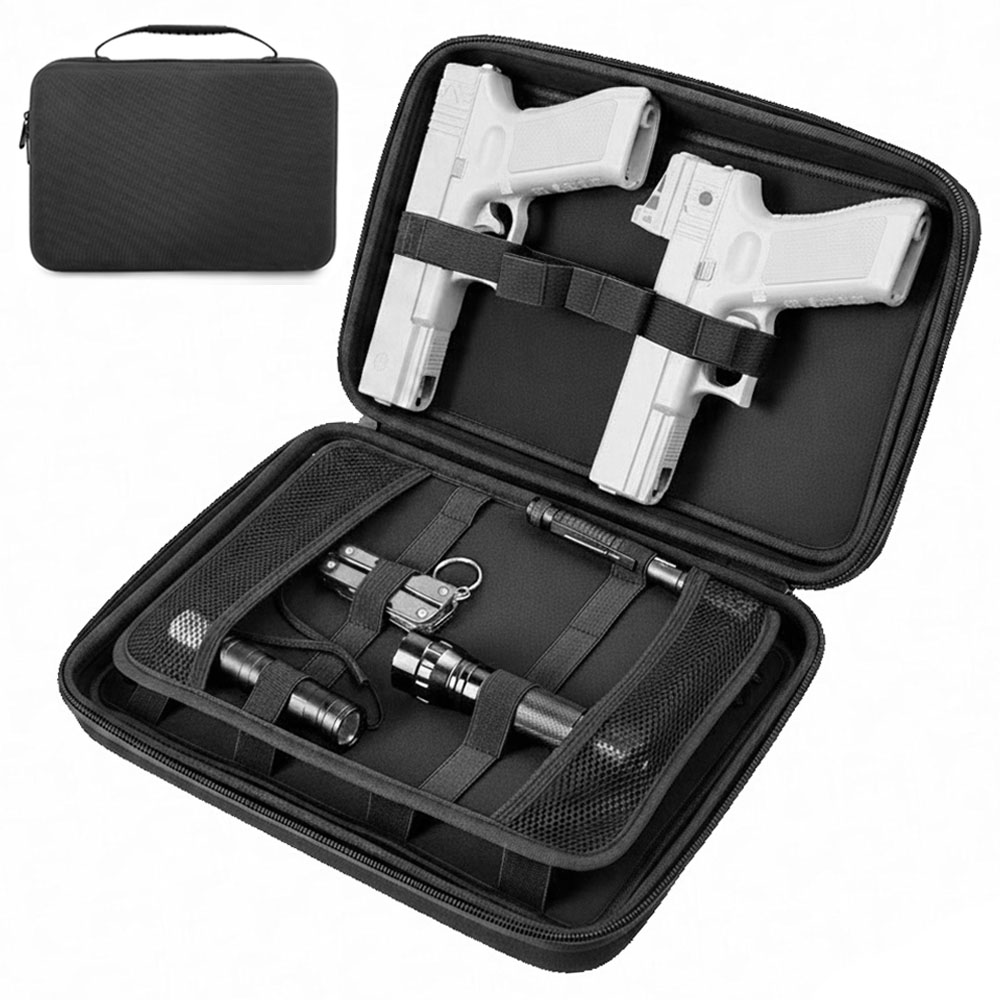 Edc Pistol Carry Bag - กระเป๋าใส่ปืนพกแบบยุทธวิธี กระเป๋าเก็บปืนคู่ กระเป๋าป้องกันปืนพกแบบซ่อน กระเป๋าใส่ปืนพก EDC กระเป๋าใส่เครื่องมือ