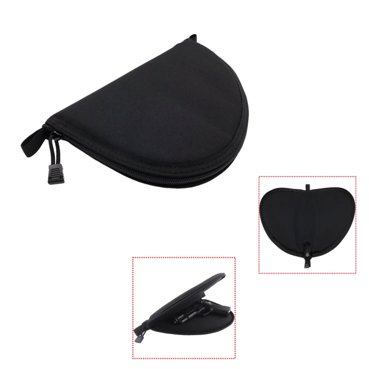 Edc Pistol Carry Bag - กระเป๋าใส่ปืนพกพาแบบยุทธวิธี กระเป๋าใส่ปืนอัดลมแบบพกพา กระเป๋าป้องกันปืนพก กระเป๋าเก็บอุปกรณ์สำหรับการล่าสัตว์ กีฬากลางแจ้ง EDC