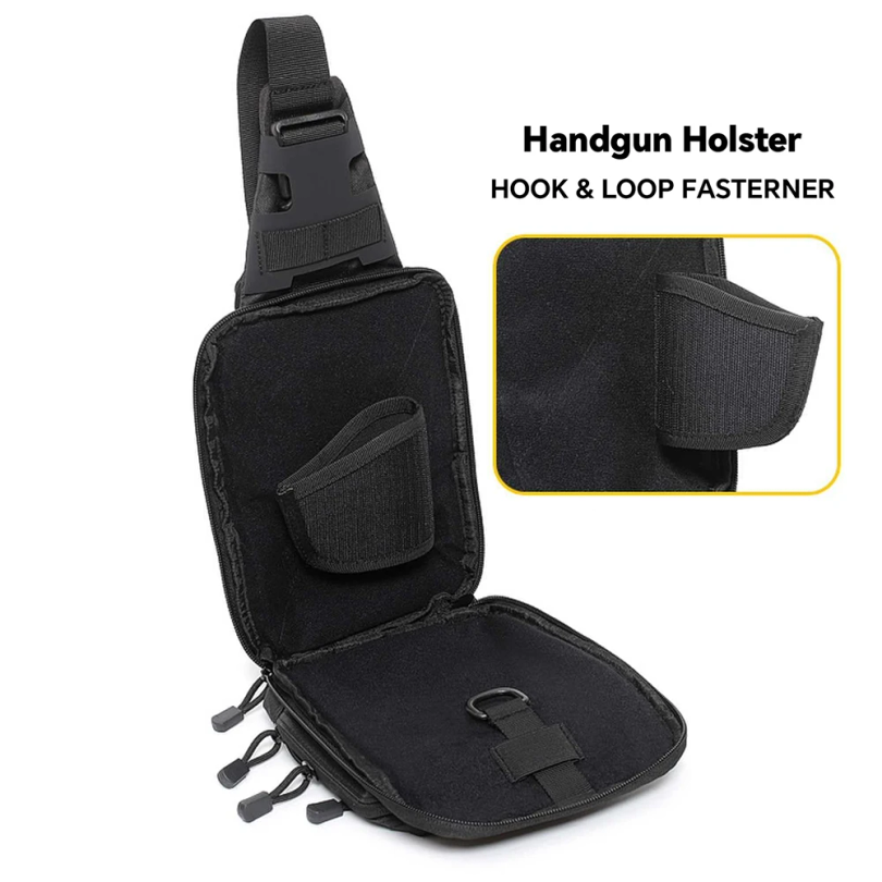 กระเป๋าสะพายข้างแบบยุทธวิธีสำห - Edc Pistol Carry Bag บทวิจารณ์และราคา