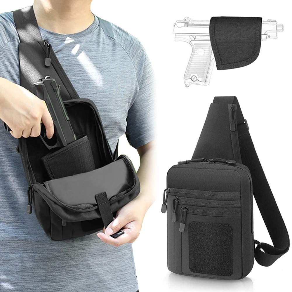 กระเป๋าปืนพกยุทธวิธี ซองปืนพกแ - Edc Pistol Carry Bag บทวิจารณ์และราคา