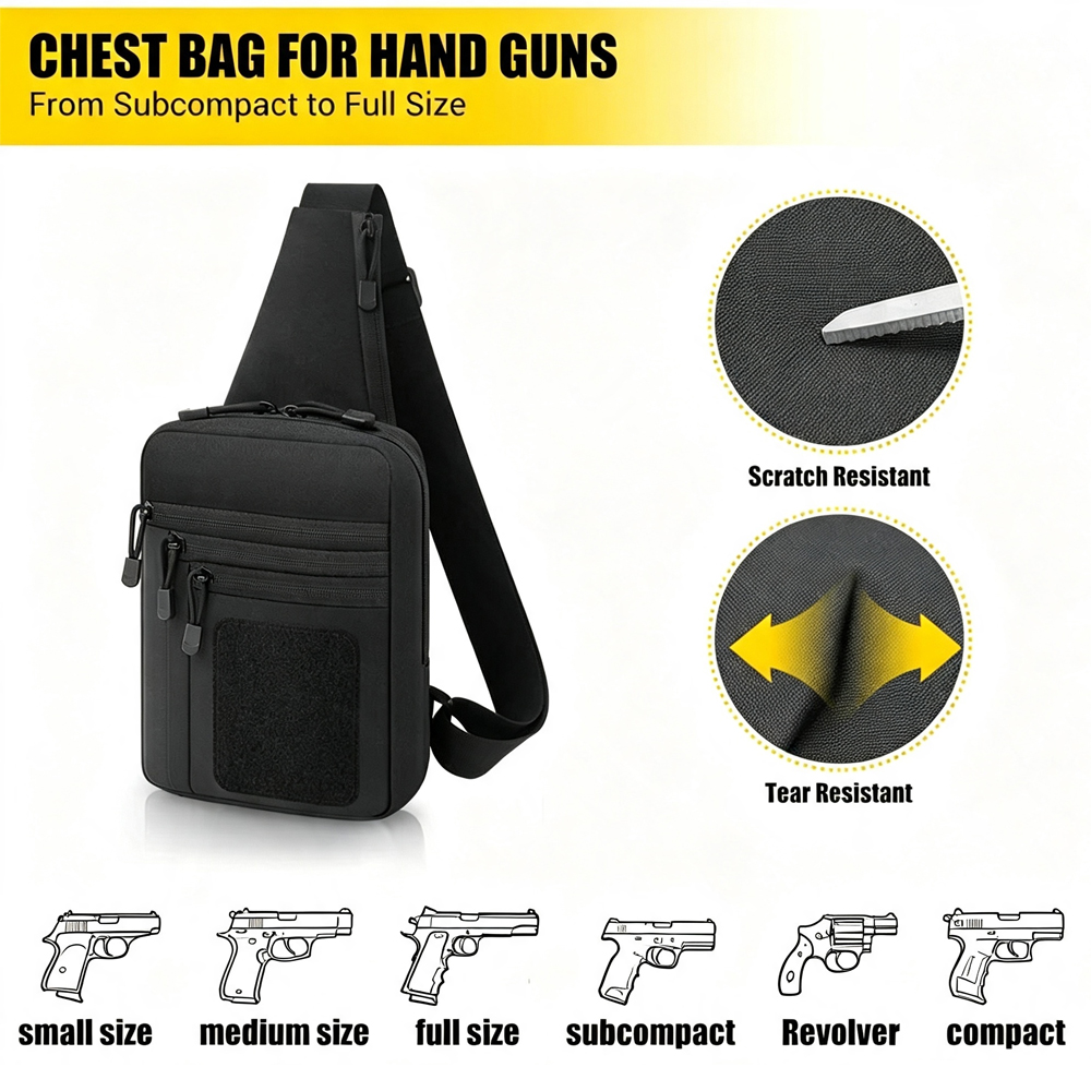 กระเป๋าเก็บปืนแบบซ่อนสำหรับพกพ - Edc Pistol Carry Bag บทวิจารณ์และราคา
