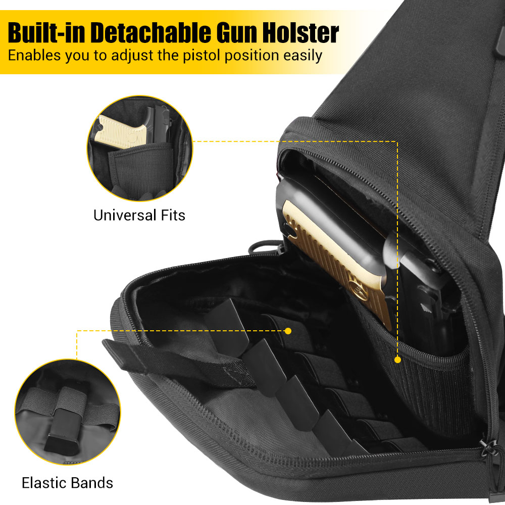 กระเป๋าปืนพกยุทธวิธี ซองปืนพกแ - Edc Pistol Carry Bag บทวิจารณ์และราคา