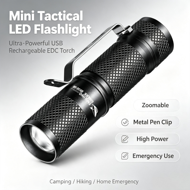 SMILING SHARK ไฟฉาย LED ขนาดเล - Edc Every Day Carry おもちゃ บทวิจารณ์และราคา