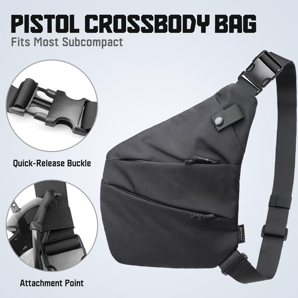 ปืนปกปิดทางยุทธวิธีกระเป๋าใส่โ - Edc Pistol Carry Bag บทวิจารณ์และราคา