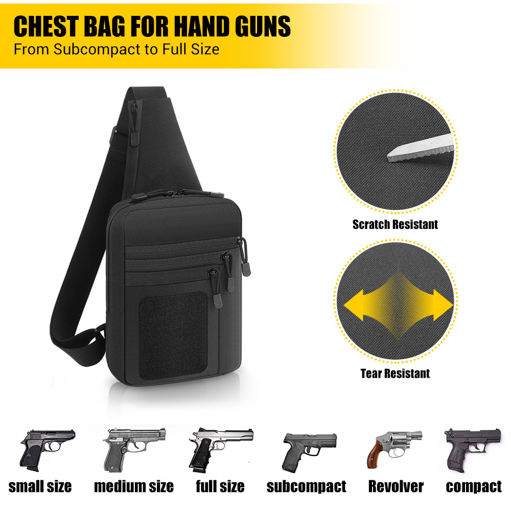 กระเป๋าปืนพกยุทธวิธี กระเป๋าใส - Edc Pistol Carry Bag บทวิจารณ์และราคา