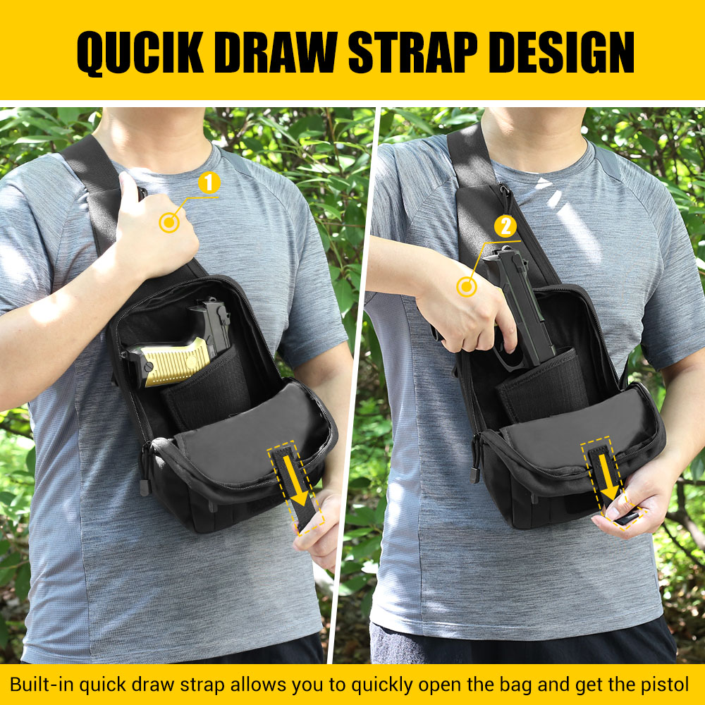 กระเป๋าปืนพกยุทธวิธี กระเป๋าใส - Edc Pistol Carry Bag บทวิจารณ์และราคา
