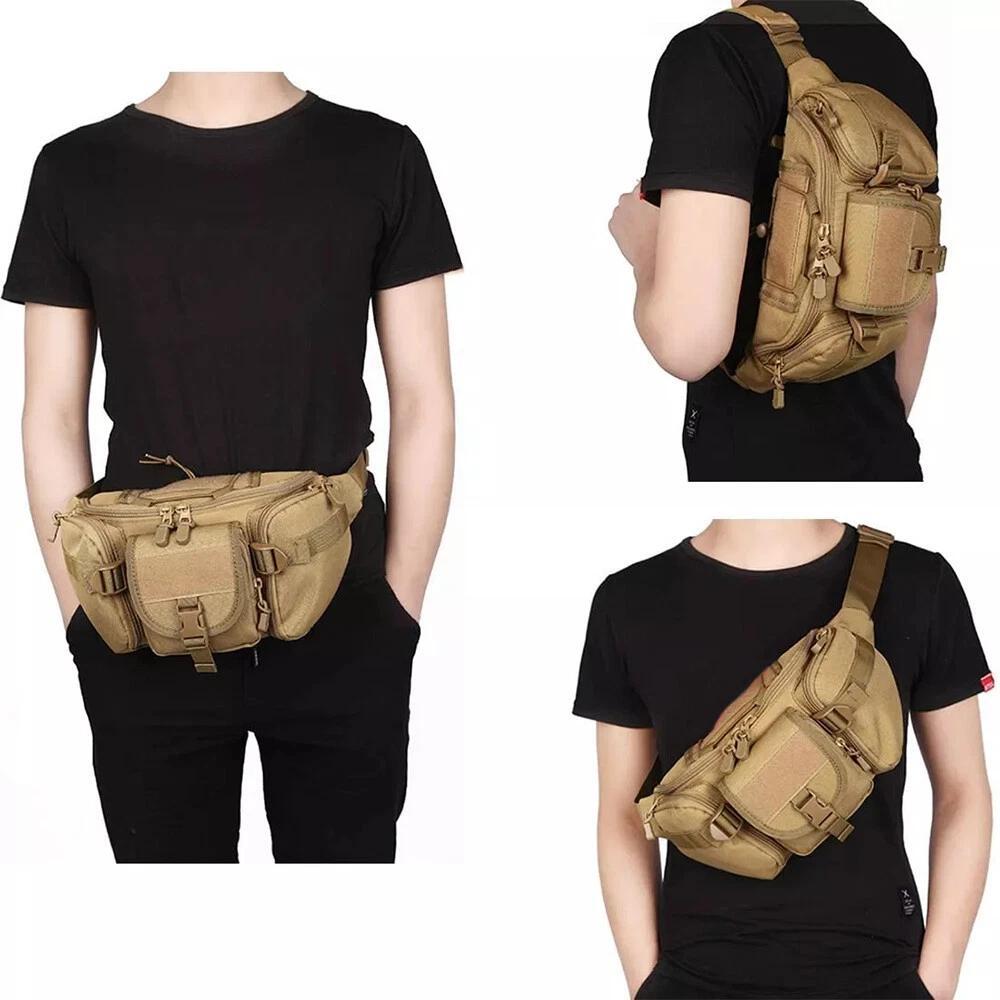 ยุทธวิธี Fanny Pack สําหรับชาย - Edc Pistol Carry Bag บทวิจารณ์และราคา