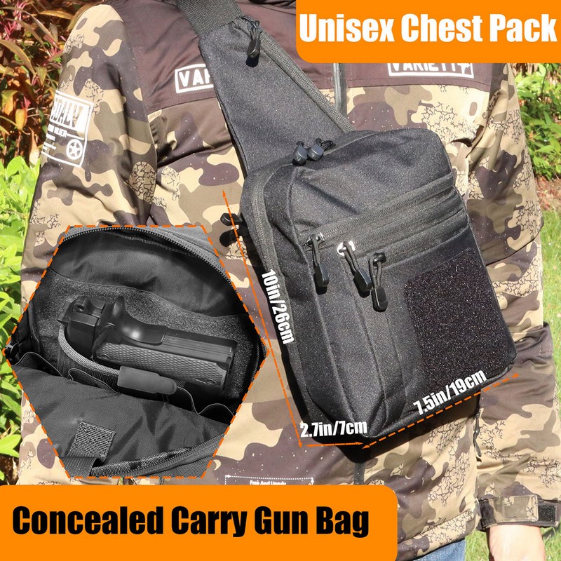 กระเป๋าคาดอกแบบยุทธวิธีใหม่ ซอ - Edc Pistol Carry Bag บทวิจารณ์และราคา