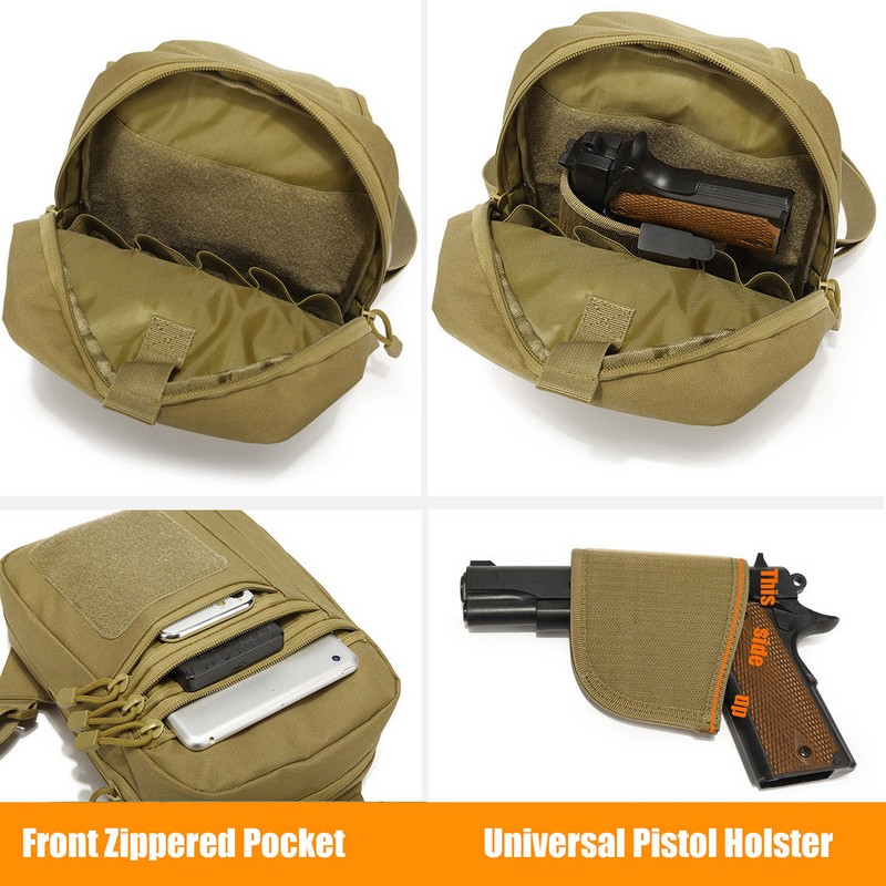 กระเป๋าคาดอกแบบยุทธวิธีใหม่ ซอ - Edc Pistol Carry Bag บทวิจารณ์และราคา