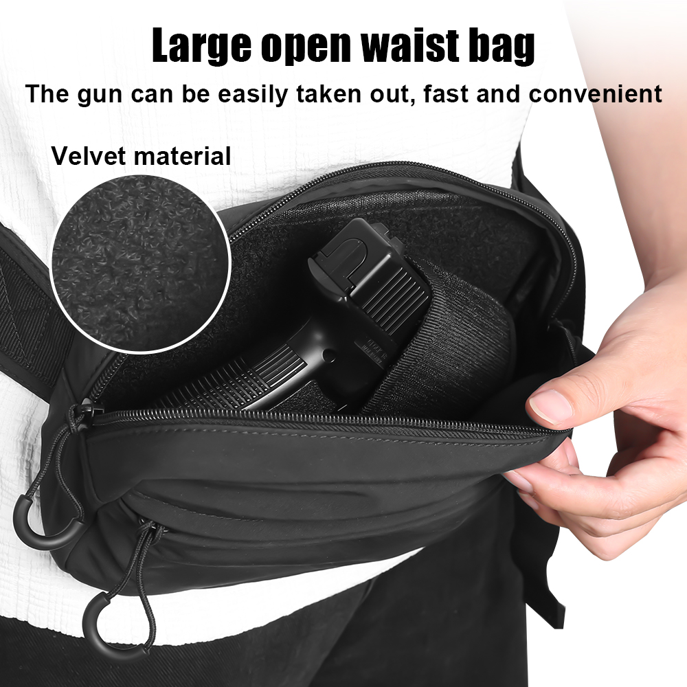 ยุทธวิธีCrossbodyกระเป๋าปืนพกเ - Edc Pistol Carry Bag บทวิจารณ์และราคา