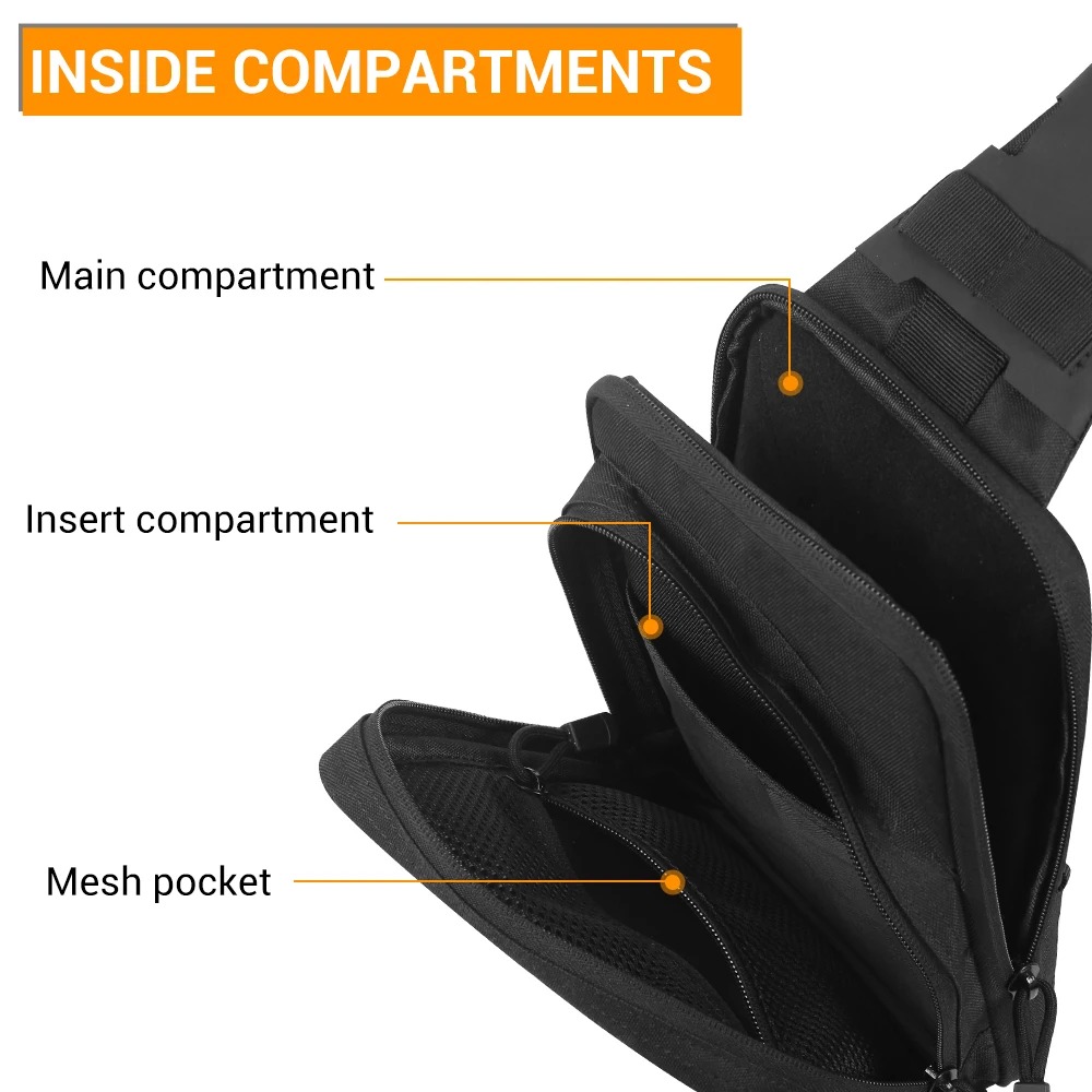 กระเป๋าปืนพกยุทธวิธีสำหรับพกพา - Edc Pistol Carry Bag บทวิจารณ์และราคา