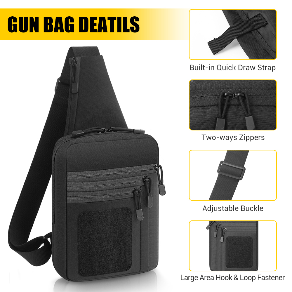 กระเป๋าปืนพกยุทธวิธี กระเป๋าใส - Edc Pistol Carry Bag บทวิจารณ์และราคา