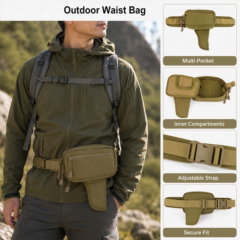 กระเป๋าคาดเอวอเนกประสงค์ ไนลอน - Edc Concealed Carry Holster บทวิจารณ์และราคา
